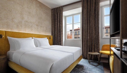 Chambre, 2 lits une place, non-fumeurs, vue ville