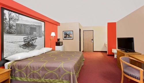 Chambre, 1 très grand lit, accessible aux personnes à mobilité réduite, non-fumeurs