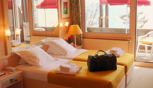 Chambre Double pour 1 personne, balcon, vue montagne