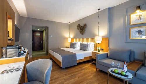 Chambre Quadruple Deluxe, vue jardin