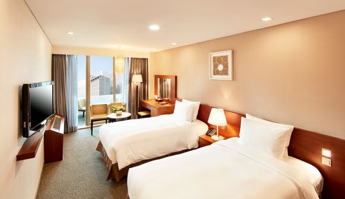 Chambre Standard avec lits jumeaux, balcon