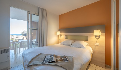 Appartement 6 personnes - 1 chambre + 1 coin nuit - Terrasse - Economique - Vue mer