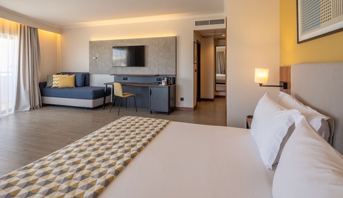 Chambre Premium, 1 lit double et 1 canapé-lit, balcon (Furnished Balcony)