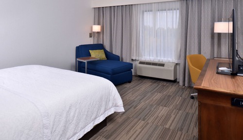 Chambre, 1 très grand lit, non-fumeurs, réfrigérateur et four à micro-ondes
