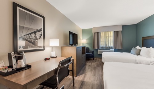 Chambre Standard, 2 grands lits, non-fumeurs, réfrigérateur