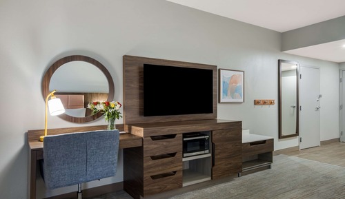 Chambre, 1 très grand lit, accessible aux personnes à mobilité réduite