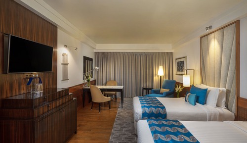 Chambre Premium, 2 lits une place, vue mer