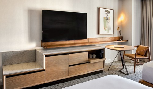 Chambre, 2 grands lits, non-fumeurs, vue établissement (Hearing Accessible)