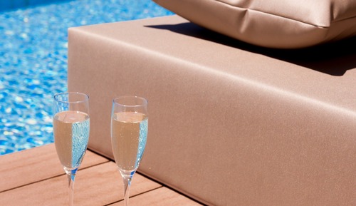 Suite Supérieure, terrasse, en bord de piscine (Family Swim-Up)