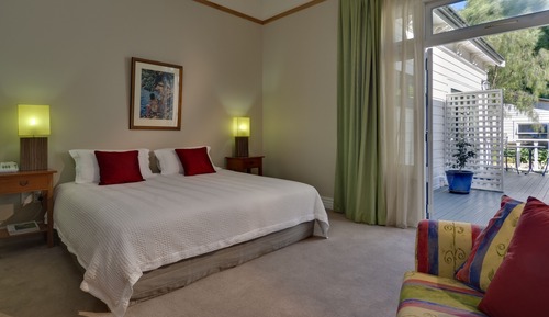 Chambre Confort Double ou avec lits jumeaux, 1 chambre, réfrigérateur, vue jardin