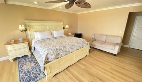 Chambre Deluxe, cheminée, vue océan
