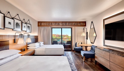 Chambre Deluxe, 2 grands lits, non-fumeurs, vue piscine