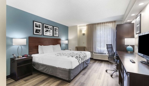 Chambre, 1 très grand lit, accessible aux personnes à mobilité réduite, non-fumeurs