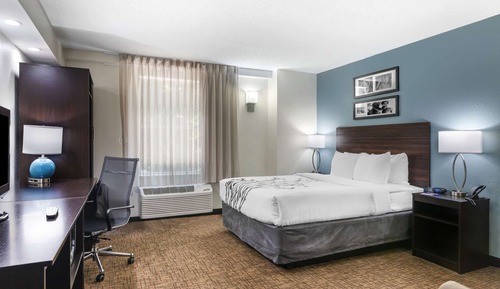Chambre, 1 grand lit, accessible aux personnes à mobilité réduite, non-fumeurs