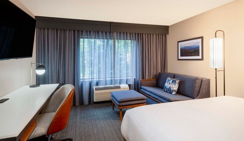 Chambre, 1 très grand lit et 1 canapé-lit, non-fumeurs (Mobility/Hearing Access, Roll-In Shwr)
