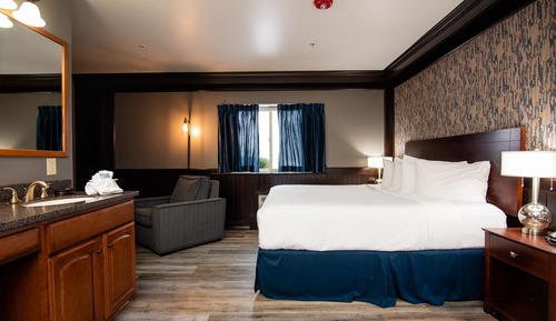 Suite, 1 très grand lit, accessible aux personnes à mobilité réduite (Walk-in Shower;with Sofabed)