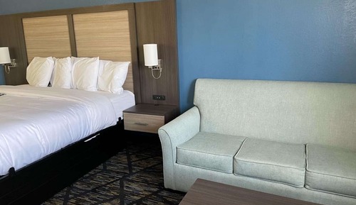 Chambre, 1 grand lit, accessible aux personnes à mobilité réduite, non-fumeurs