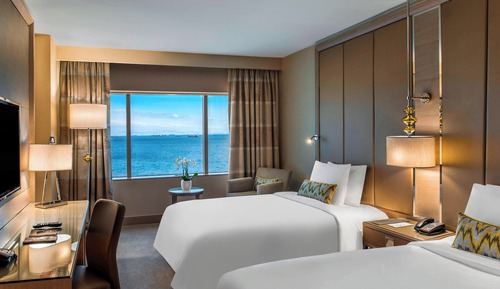 Chambre Deluxe, 2 lits une place, non-fumeurs, vue mer