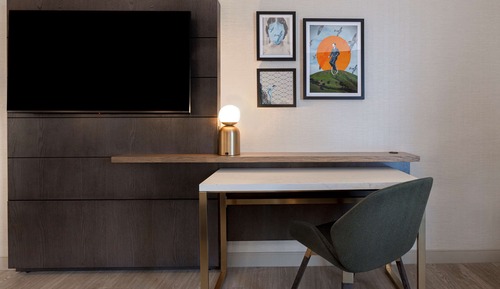 Chambre, 1 très grand lit, accessible aux personnes à mobilité réduite