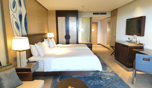 Tanjung Sea View, Chambre avec lits jumeaux, terrasse