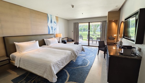 Horizon Club, Chambre avec lits jumeaux, terrasse, vue mer