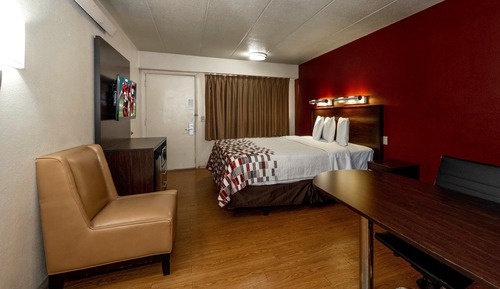 Chambre Deluxe, 1 très grand lit, accessible aux personnes à mobilité réduite, non-fumeurs