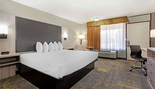 Chambre Standard, 1 très grand lit, non-fumeurs, réfrigérateur et four à micro-ondes (with Sofabed)