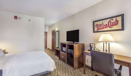 Chambre, 1 grand lit et 1 canapé-lit, accessible aux personnes à mobilité réduite, non-fumeurs