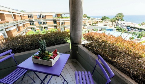 Chambre Deluxe, 2 lits une place, balcon, vue mer