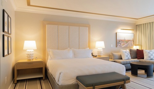Chambre, 1 très grand lit, accessible aux personnes à mobilité réduite (Roll-in Shower)