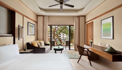 Chambre Deluxe, 1 très grand lit, vue jardin
