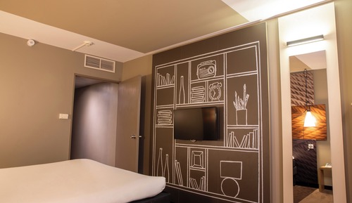 Chambre, 1 lit double, accessible aux personnes à mobilité réduite (Standard)