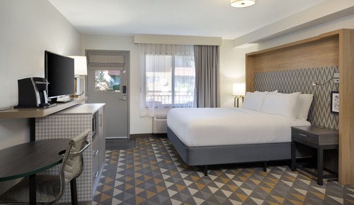 Chambre, 1 très grand lit, accessible aux personnes à mobilité réduite (Communication, Pet Friendly)