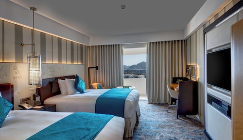 Chambre, 2 grands lits, balcon (Club Lounge Access)