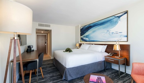 Chambre Standard, 1 très grand lit, dans la tour (Chic King w Roll-in Shower)