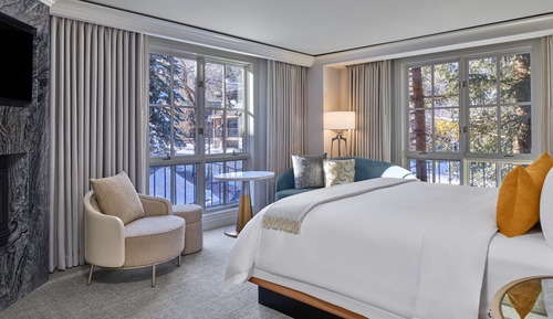Chambre Deluxe, 1 très grand lit, cheminée