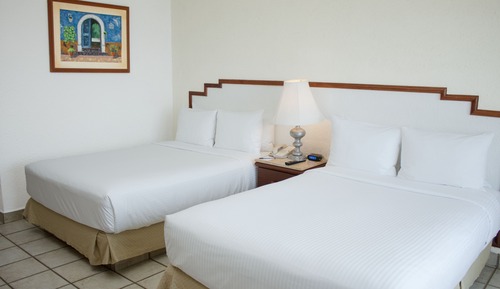 Chambre Supérieure, 2 lits doubles, vue océan