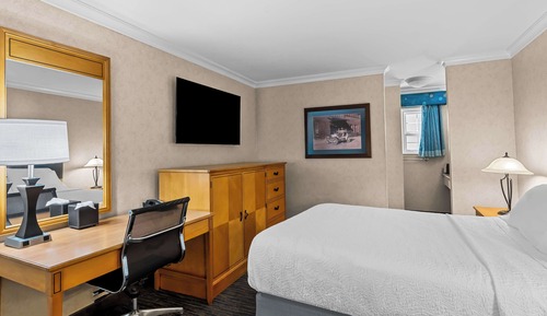 Chambre Standard, 1 grand lit, non-fumeurs, réfrigérateur et four à micro-ondes