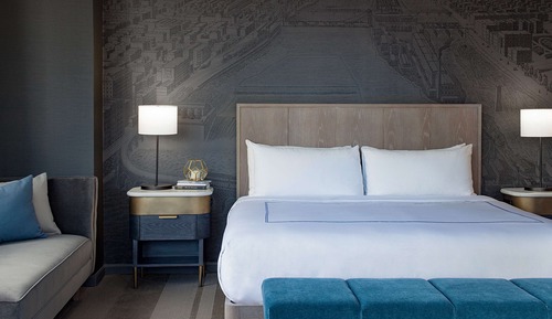 Chambre Deluxe, 1 très grand lit, accessible aux personnes à mobilité réduite (Hearing)