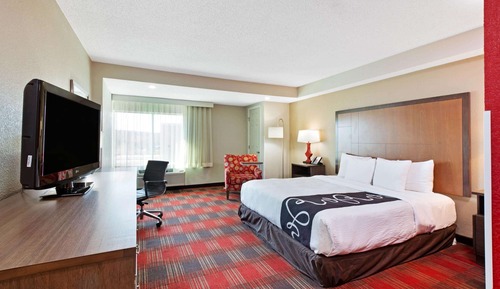 Chambre, 1 très grand lit, accessible aux personnes à mobilité réduite, non-fumeurs (Roll-In Shower)