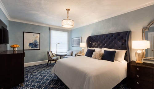 Chambre Deluxe, 1 grand lit, accessible aux personnes à mobilité réduite, vue baie