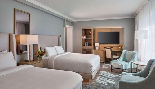Chambre, 2 grands lits, accessible aux personnes à mobilité réduite (Hospitality Suite)