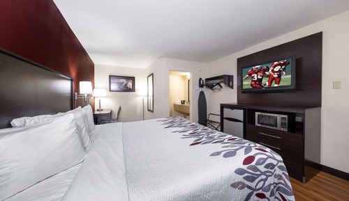 Chambre Supérieure, 1 très grand lit, accessible aux personnes à mobilité réduite (Walk-In Shower)