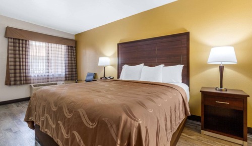 Chambre Standard, 1 très grand lit, accessible aux personnes à mobilité réduite (Roll-In Shower)
