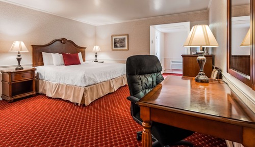 Chambre Standard, 1 grand lit, non-fumeurs, réfrigérateur et four à micro-ondes