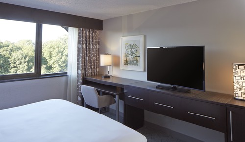Chambre, 1 très grand lit, accessible aux personnes à mobilité réduite (Mobility, Bathtub)
