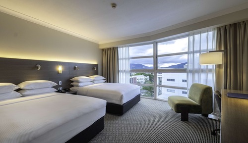 Chambre Deluxe, 2 lits doubles, vue montagne