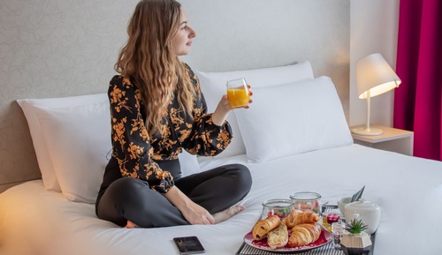 Privilege, Chambre, 1 grand lit et 1 canapé-lit