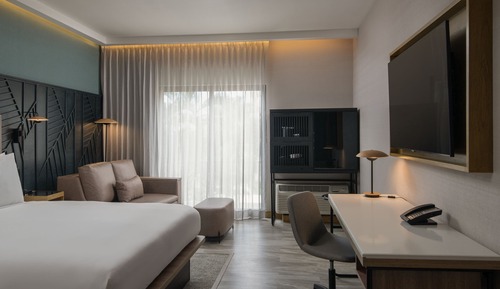 Chambre Standard, 1 très grand lit, non-fumeurs, vue jardin