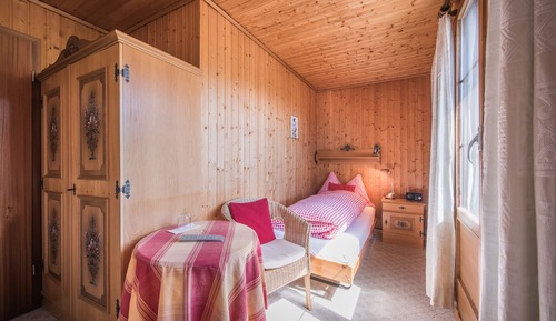 Chambre Simple, salle de bains privée, vue montagne